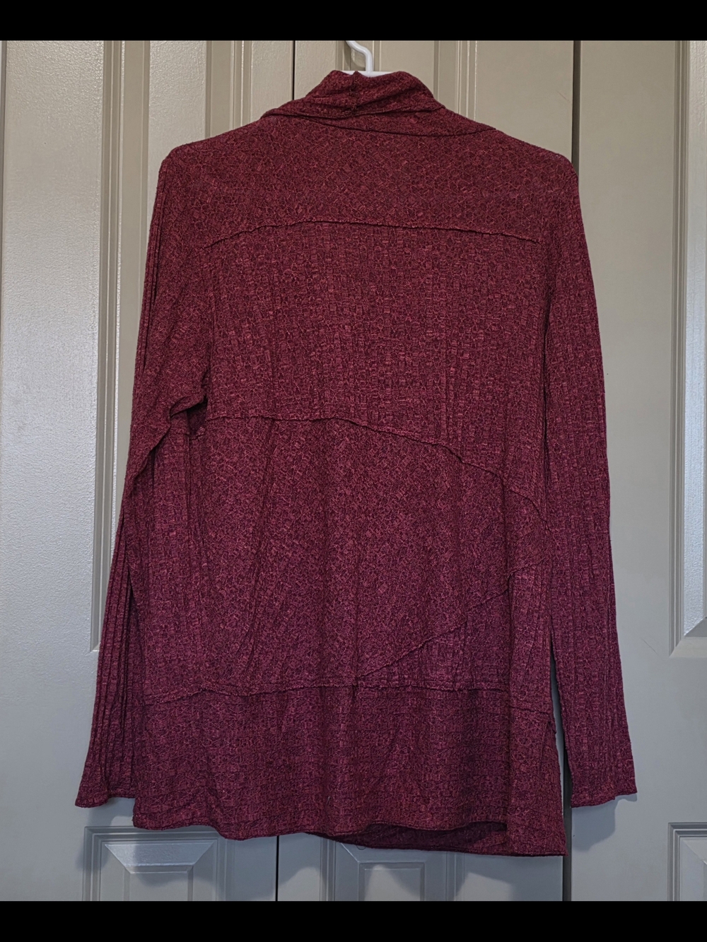 REI Raspberry Draped Cardigan - Picture 4 of 6